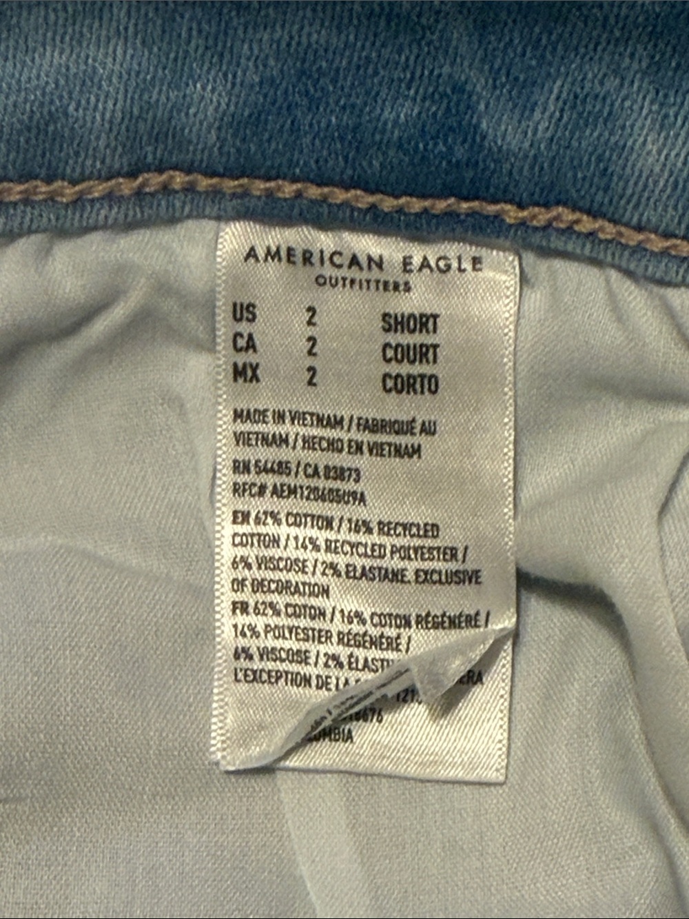 American Eagle Outfitters Light Blue Cropped Skinny Jeans - Picture 2 of 9